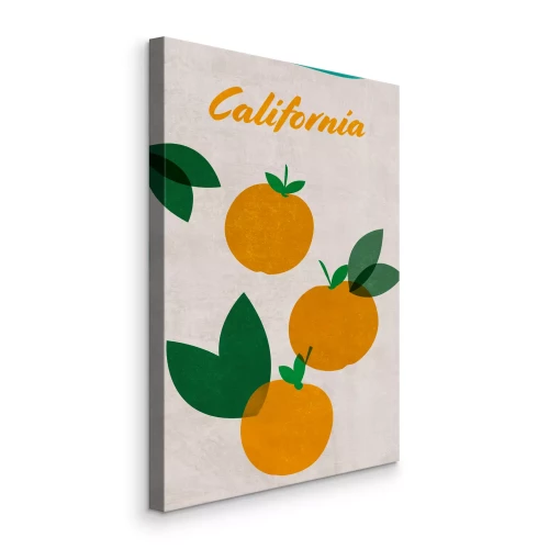 Tableau  Oranges de Californie dans un style graphique