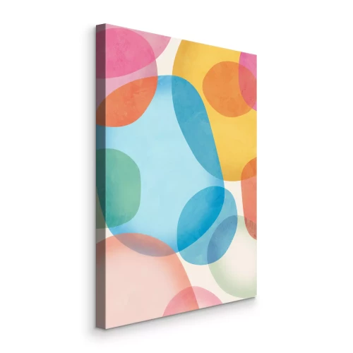 Tableau  Taches de peinture translucides colorées