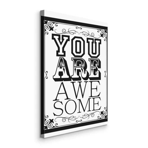 Tableau  Citation encadrée sur l'estime de soi