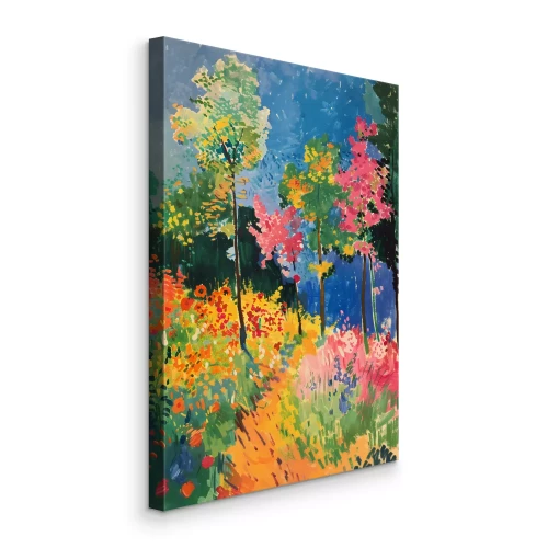 Tableau  Forêt artistique aux couleurs chatoyantes