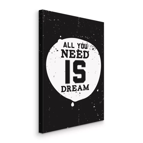 Tableau  Inscription typographique sur les rêves