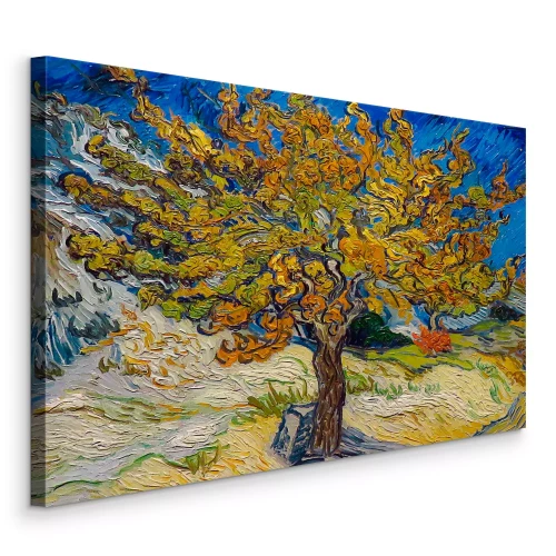 Tableau  Un arbre d'automne aux couleurs chaudes et peintes