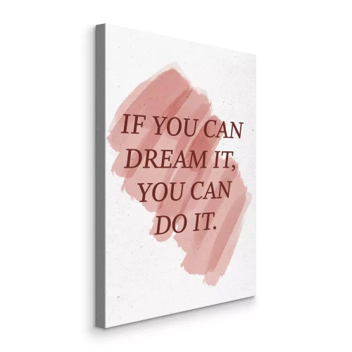 Tableau  Lettrage typographique sur fond rose