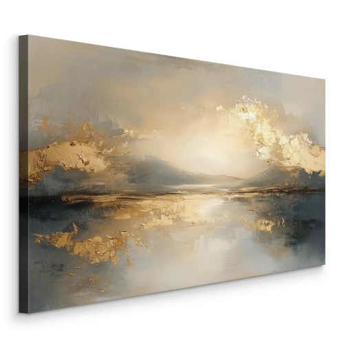 Tableau  Paysage marin abstrait peint à la peinture