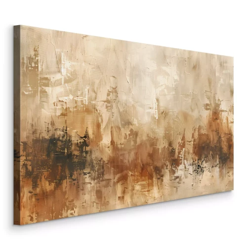 Tableau  Abstraction aux tons chauds