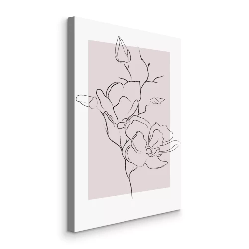 Tableau  Croquis linéaire d'une branche de magnolia