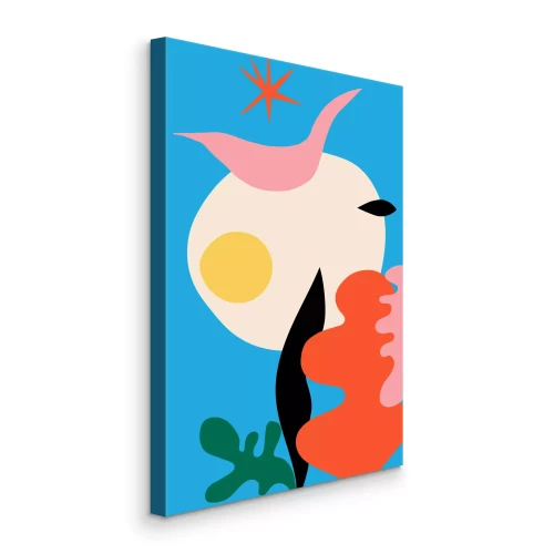 Tableau  Abstraction végétale aux formes organiques