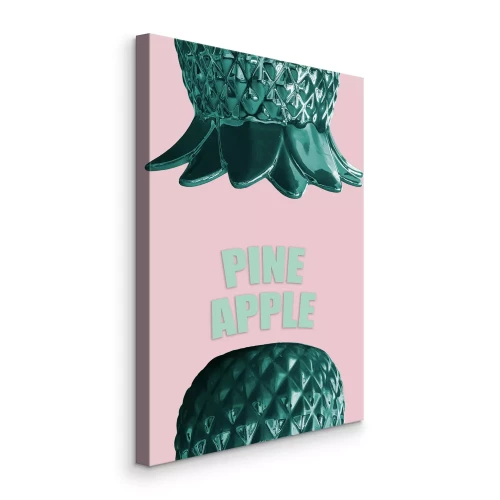 Tableau  Décoration ananas brillante verte