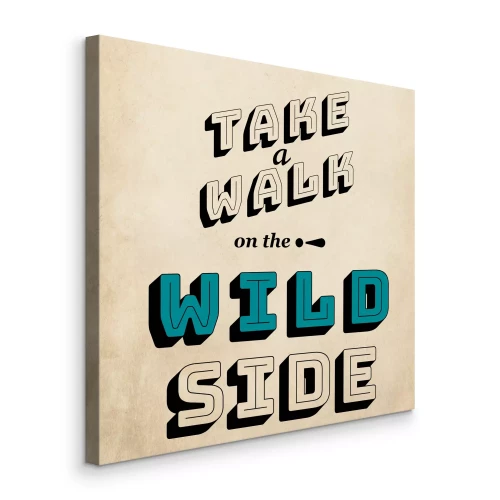 Tableau  Typographie sur le courage dans la vie