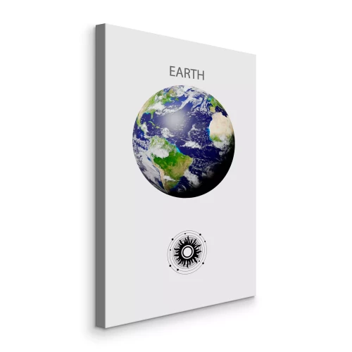 Tableau  La planète Terre habitée par les humains