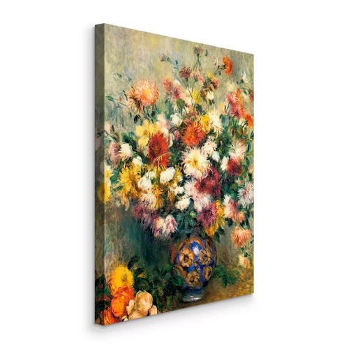 Tableau  Des fleurs luxuriantes et colorées dans un vase