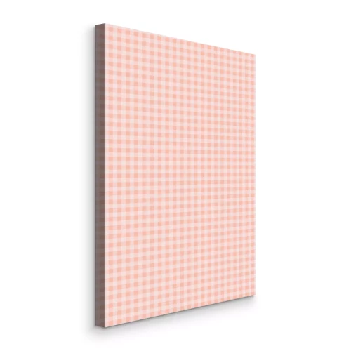 Tableau  Motif rose délicat à petits carreaux