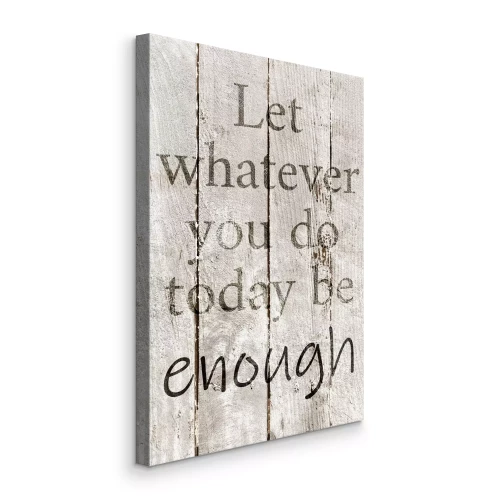 Tableau  Citation sur l'acceptation de soi gravée sur du bois