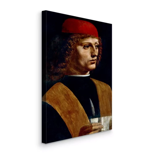 Tableau  Musicien mystérieux dans un portrait de la Renaissance