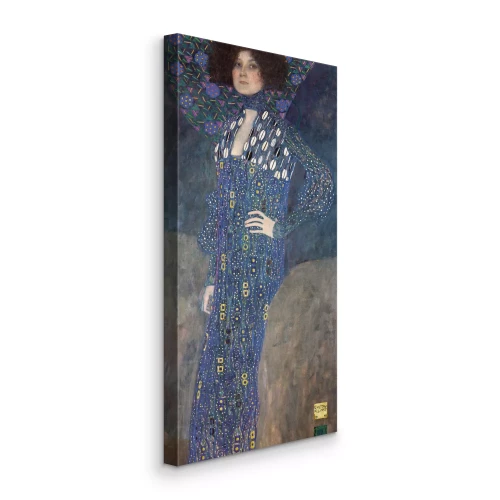 Tableau  Portrait d'Émilie Flöge en robe à motifs décoratifs