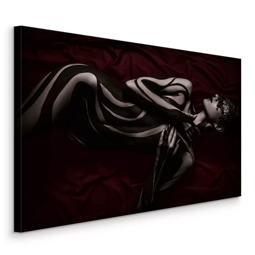 Tableau  Silhouette sensuelle à rayures foncées