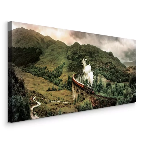 Tableau  Un voyage à travers le pays des collines verdoyantes