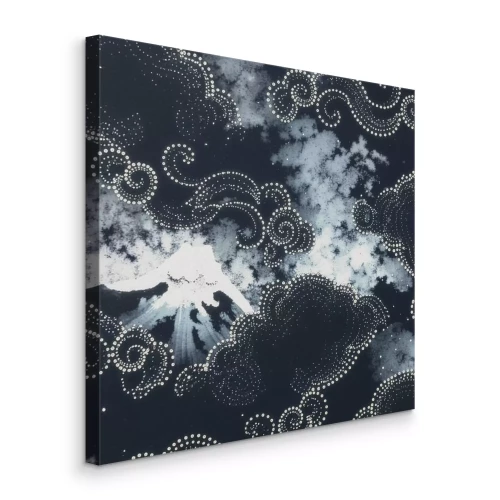 Tableau  Un paysage délicat parsemé de points tourbillonnants