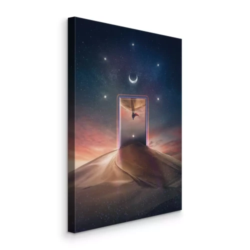 Tableau  Un voyage spatial dans le désert, parmi les étoiles