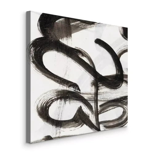 Tableau  Lignes ondulées en mouvement expressif