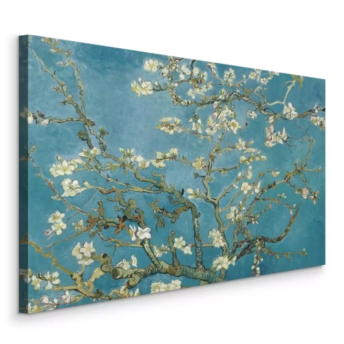 Tableau  Les fleurs de la nature s'épanouissent sous la lumière bleue