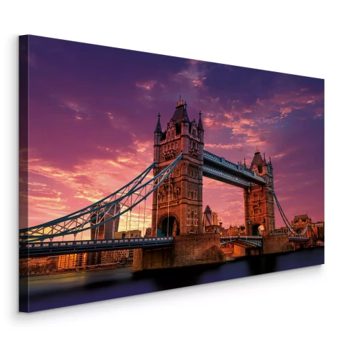 Tableau  Londres sous des rayons violets