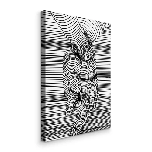 Tableau  Mains jointes dans l'illusion des contours