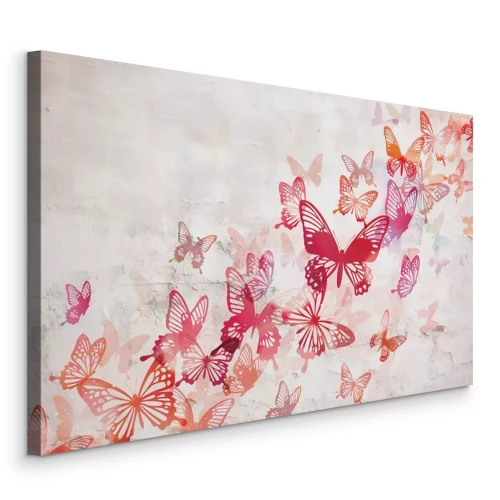 Tableau  De délicats papillons à l'aquarelle pastel