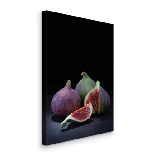 Tableau  Des figues mûres dans un cadre d'une obscurité intense