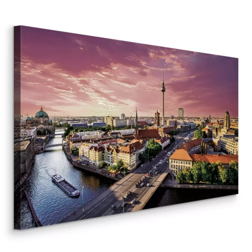 Tableau  Le pont et les bâtiments historiques de Berlin