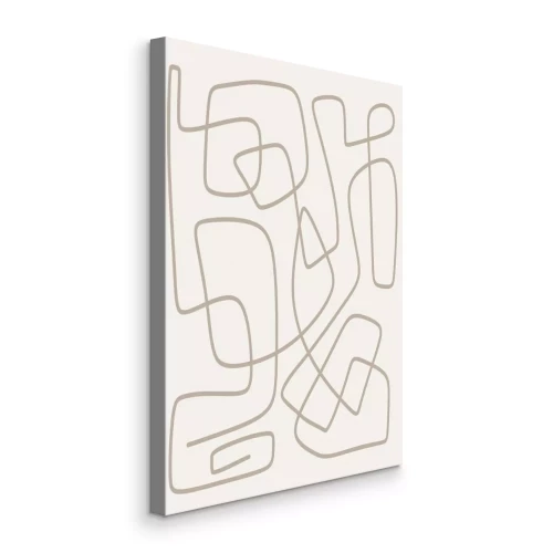 Tableau  Boucles beiges dans un cadre lumineux