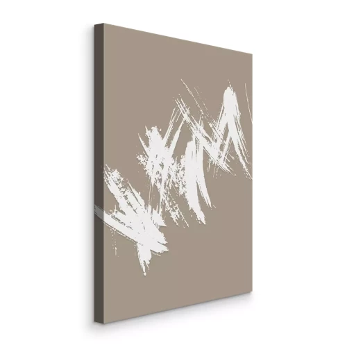 Tableau  Trois coups de pinceau sur un fond brun