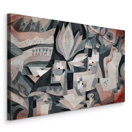 Tableau  Jardins de l'imagination parmi les formes géométriques