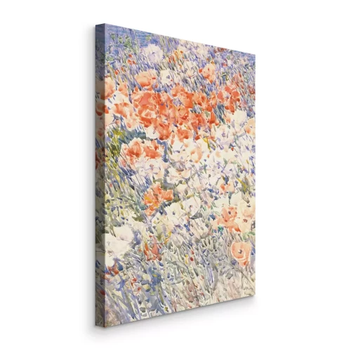 Tableau  Rayons de soleil sur une clairière fleurie au milieu de l'herbe