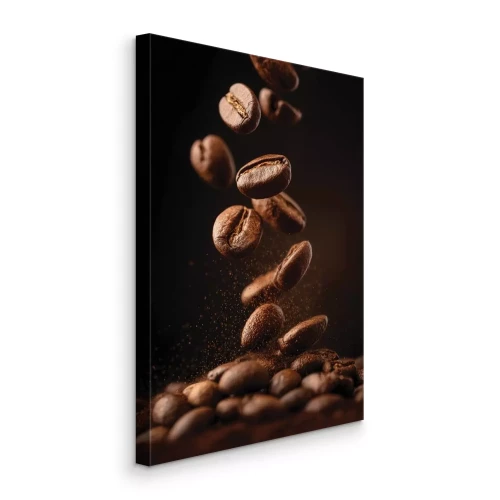 Tableau  Grains de café aromatiques fraîchement torréfiés