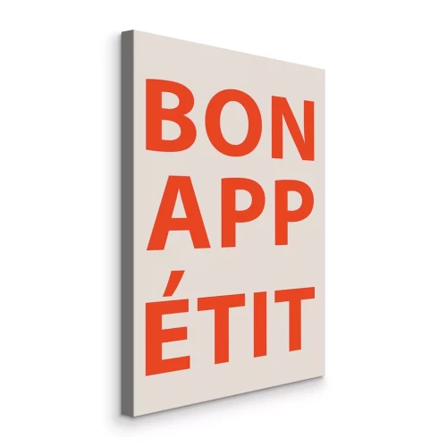 Tableau  Composition typographique en rouge