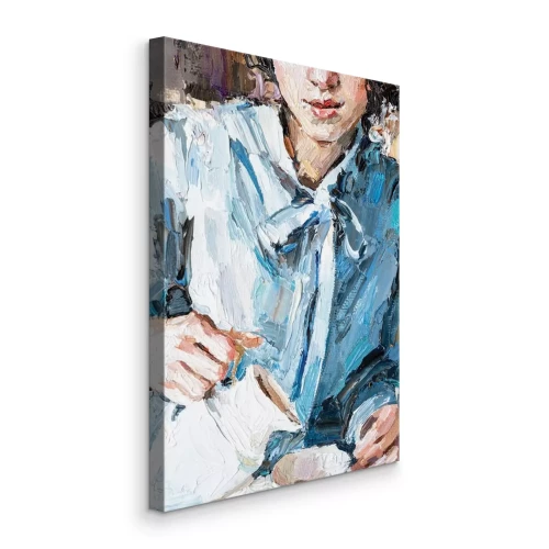 Tableau  La main d'une femme versant du café noir dans une tasse