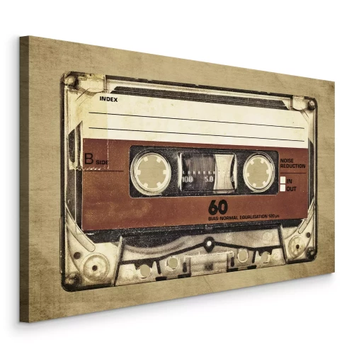 Tableau  Illustration de cassette vintage
