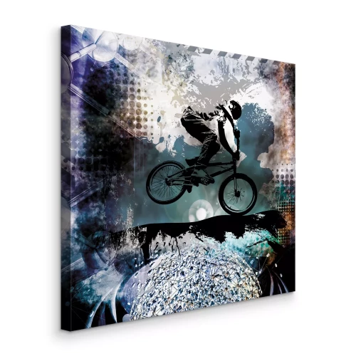 Tableau  Cycliste en abstraction