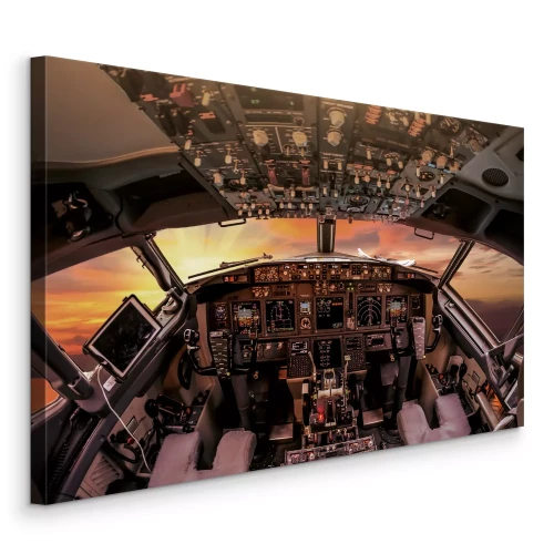 Tableau  Vue du ciel depuis le cockpit