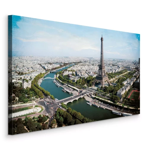 Tableau  Panorama de Paris avec la célèbre tour