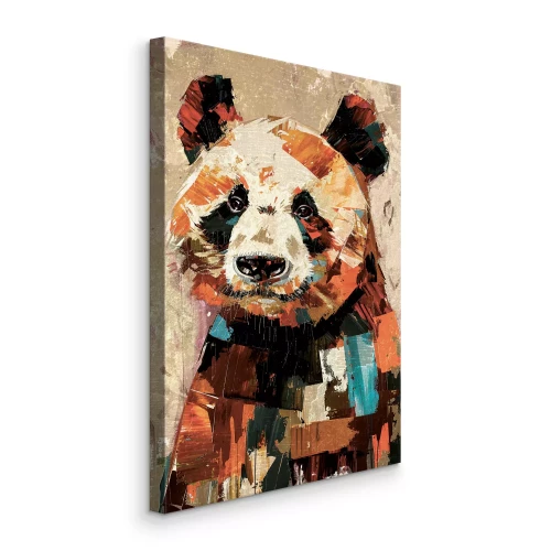 Tableau  Panda aux couleurs vives