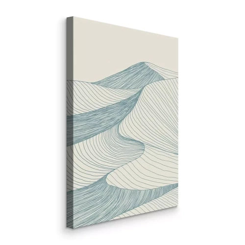 Tableau  Les contours ondulants du paysage montagneux