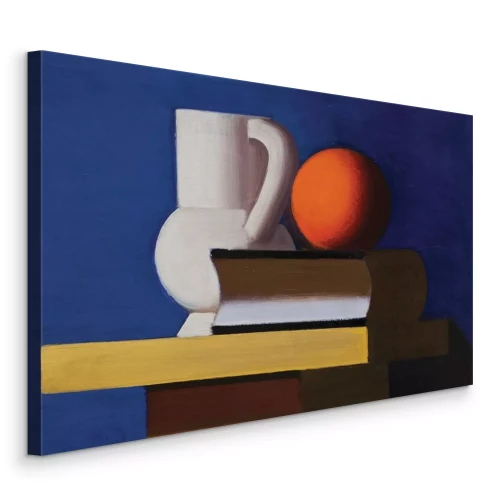 Tableau  Nature morte avec des fruits sur des livres