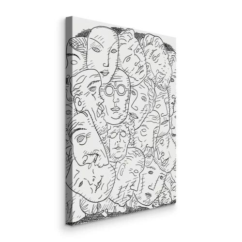 Tableau  Collage de masques