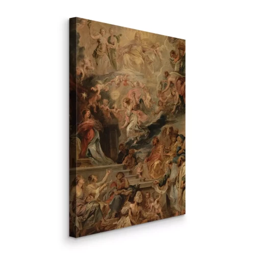 Tableau  Composition baroque de l'Annonciation de la Mère de Dieu