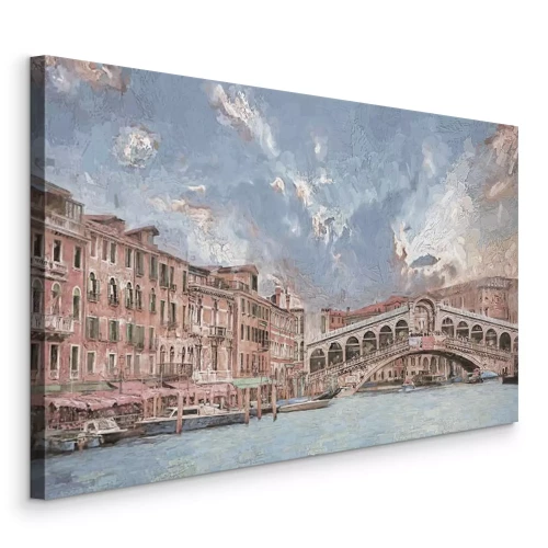 Tableau  Un pont historique pittoresque à Venise