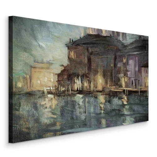 Tableau  Bâtiments vénitiens dans un cadre pittoresque