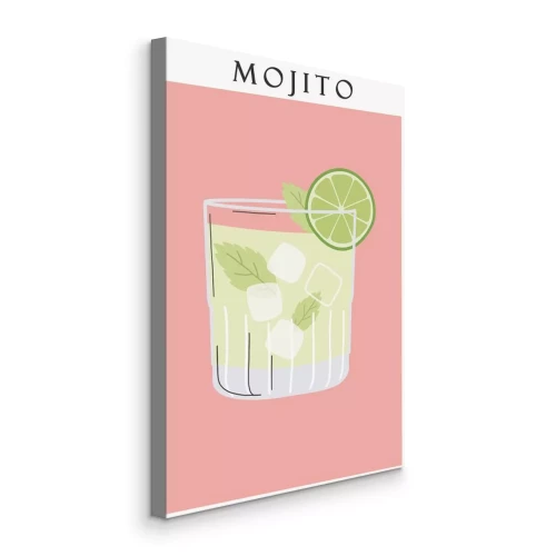 Tableau  Mojito aux feuilles de menthe verte et au citron vert frais