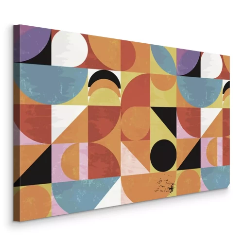 Tableau  Une mosaïque colorée de formes variées